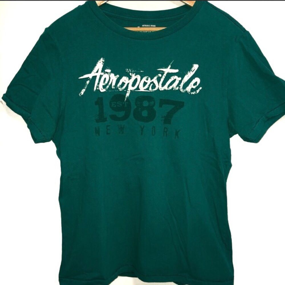 Aeropostale Green 1987 Tee Shirt Size M/M